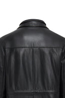 Nathan Men's Black Leather Coat | Derimod