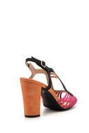 Women's Suede Colored Heeled Shoes | Derimod