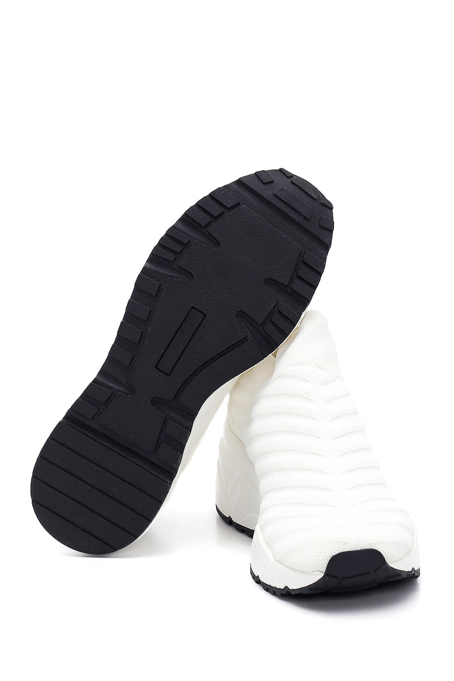 Kadın Beyaz Kalın Tabanlı Sneaker