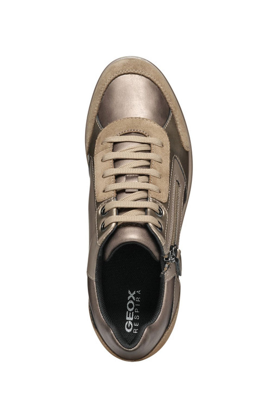 Geox Women's Mink Ilde Thick Soled Lace-Up Sneaker