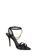 Woman Black Ankle-Strap Buckled High Thin-Heel Sandal | Derimod