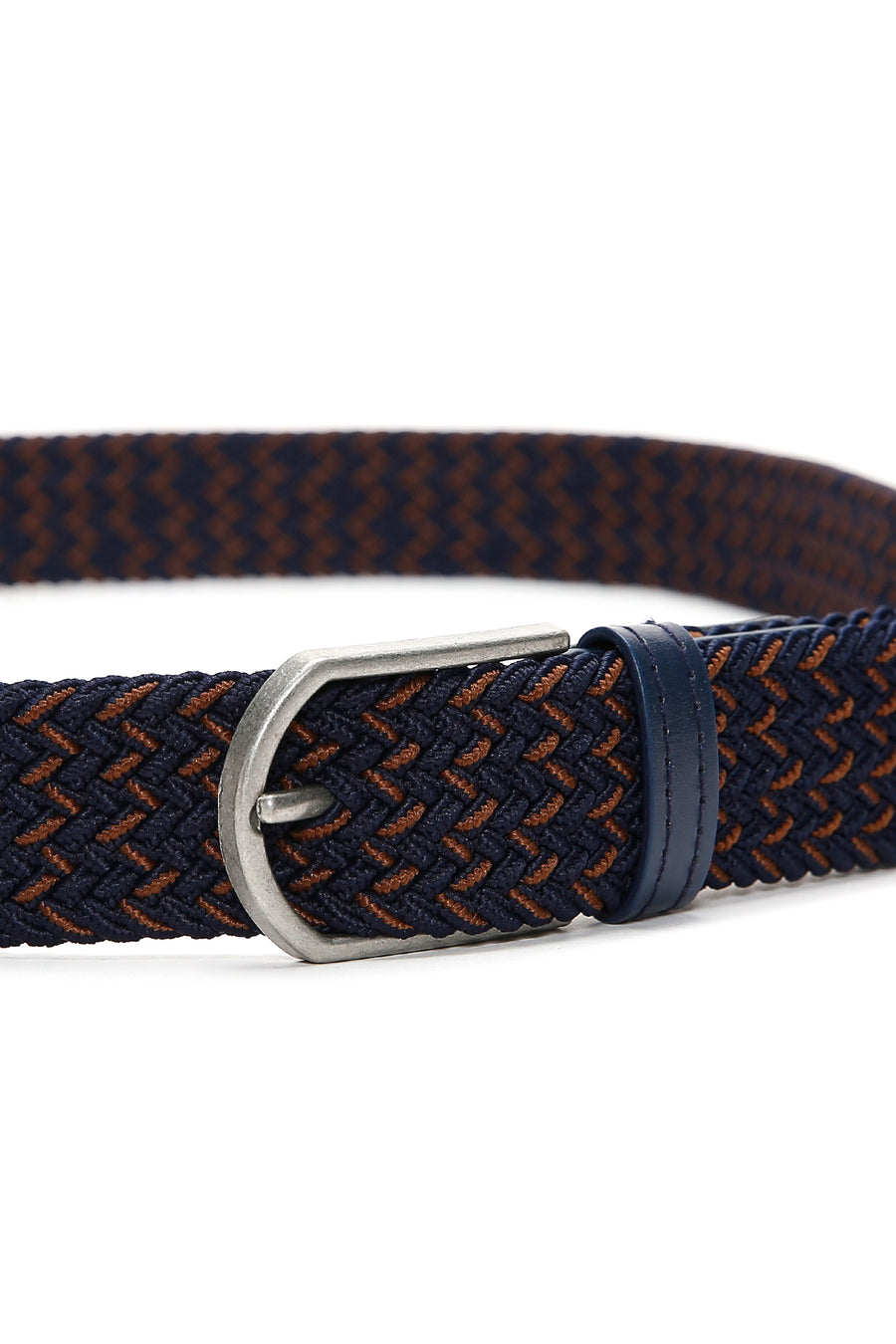 Men's Navy Blue Fabric Belt