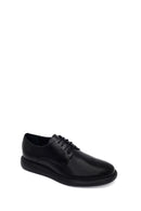 Male Black Lace-up Leather Casual Shoes | Derimod