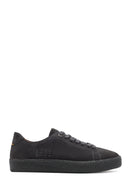 Erkek Gri Bağcıklı Süet Deri Sneaker | Derimod