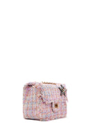 Women's Pink Long Strap Shoulder Bag with Accessories | Derimod