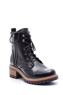 Women's Zippered Leather Boots | Derimod