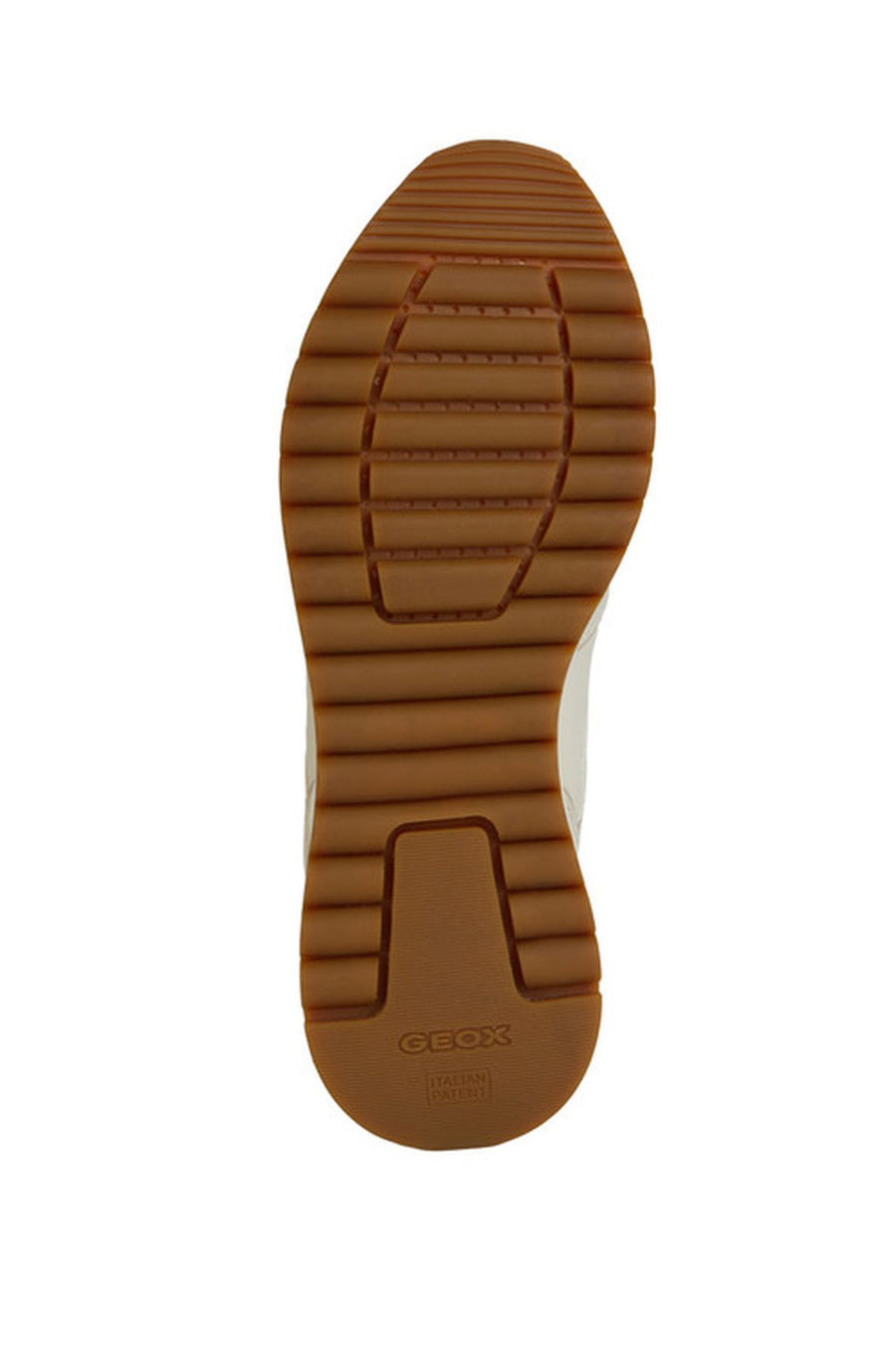 Geox Women's Beige Desya Lace-up Leather Sneaker