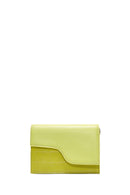 Women's Green Long Strap Chain Detailed Mini Handbag | Derimod