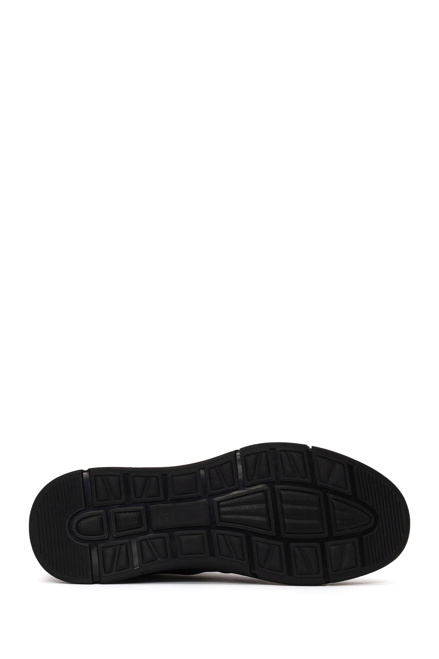 Male Navy Blue Lace-Up Leather Sneaker
