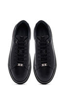Men's Black Lace Up Leather Sneakers | Derimod