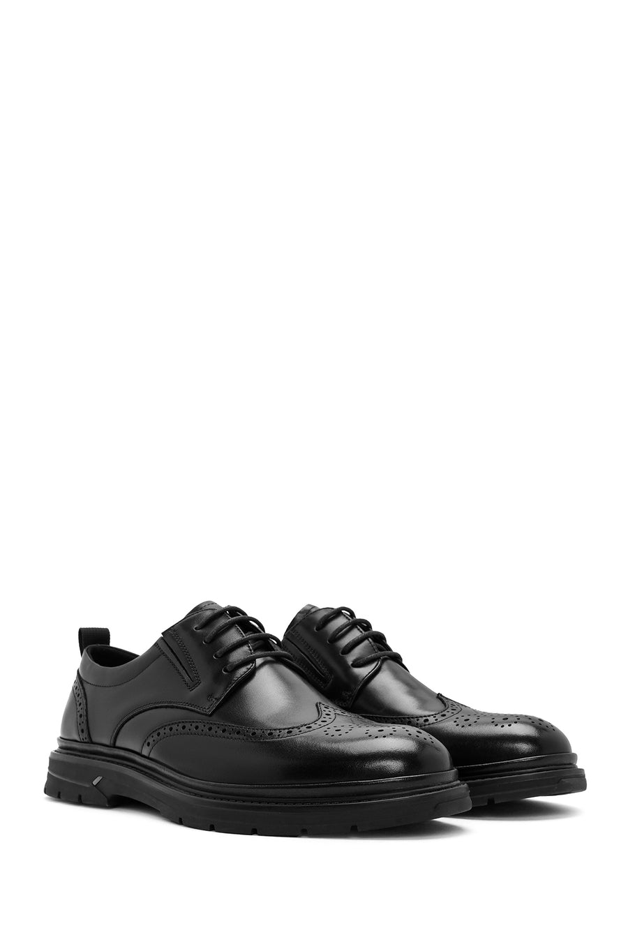Derimod Fly Male Black Lace-Up Leather Casual Shoes