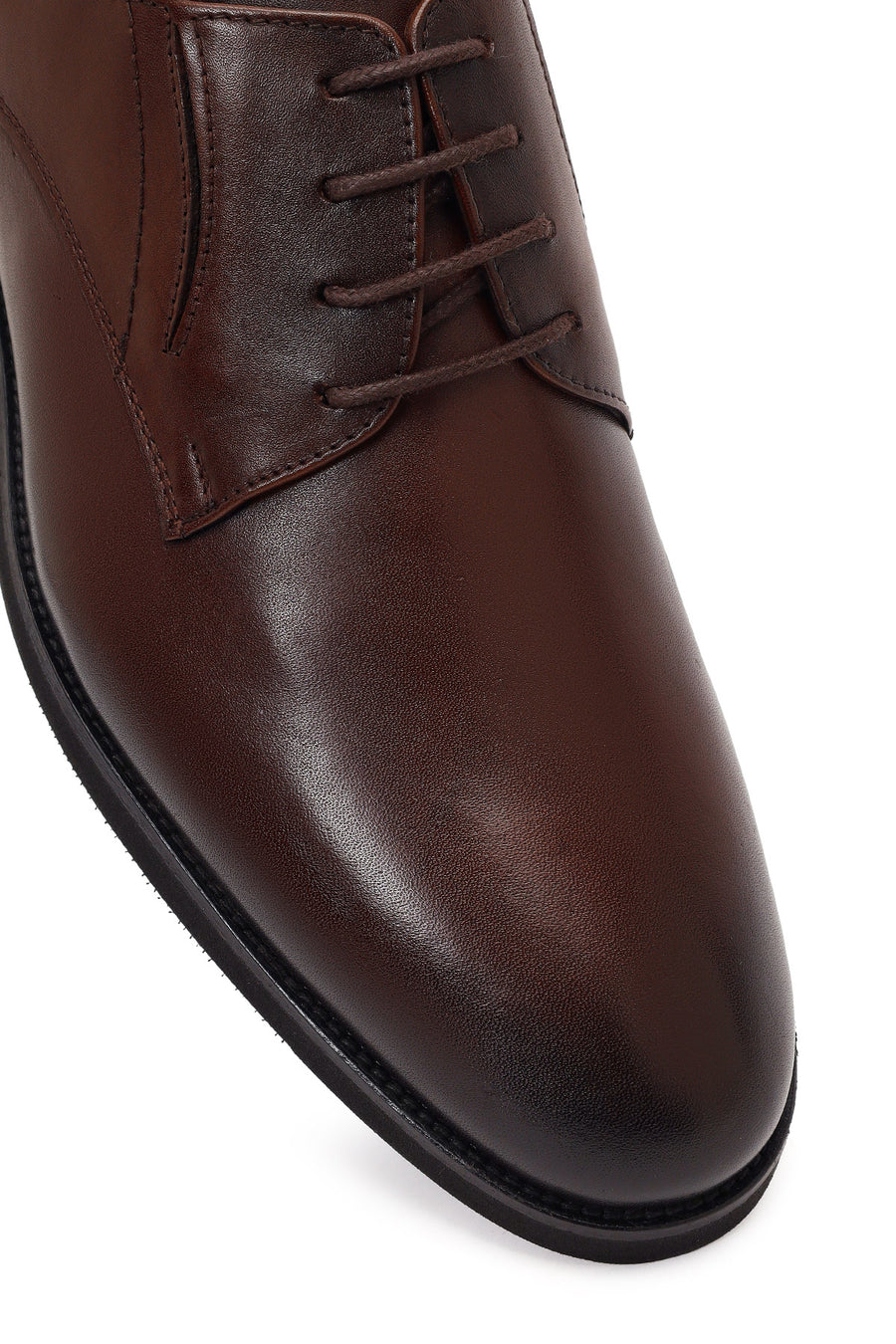Men's Brown Laced Leather Classic Shoes