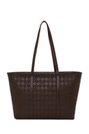 Woman Brown Printed Shoulder Bag | Derimod