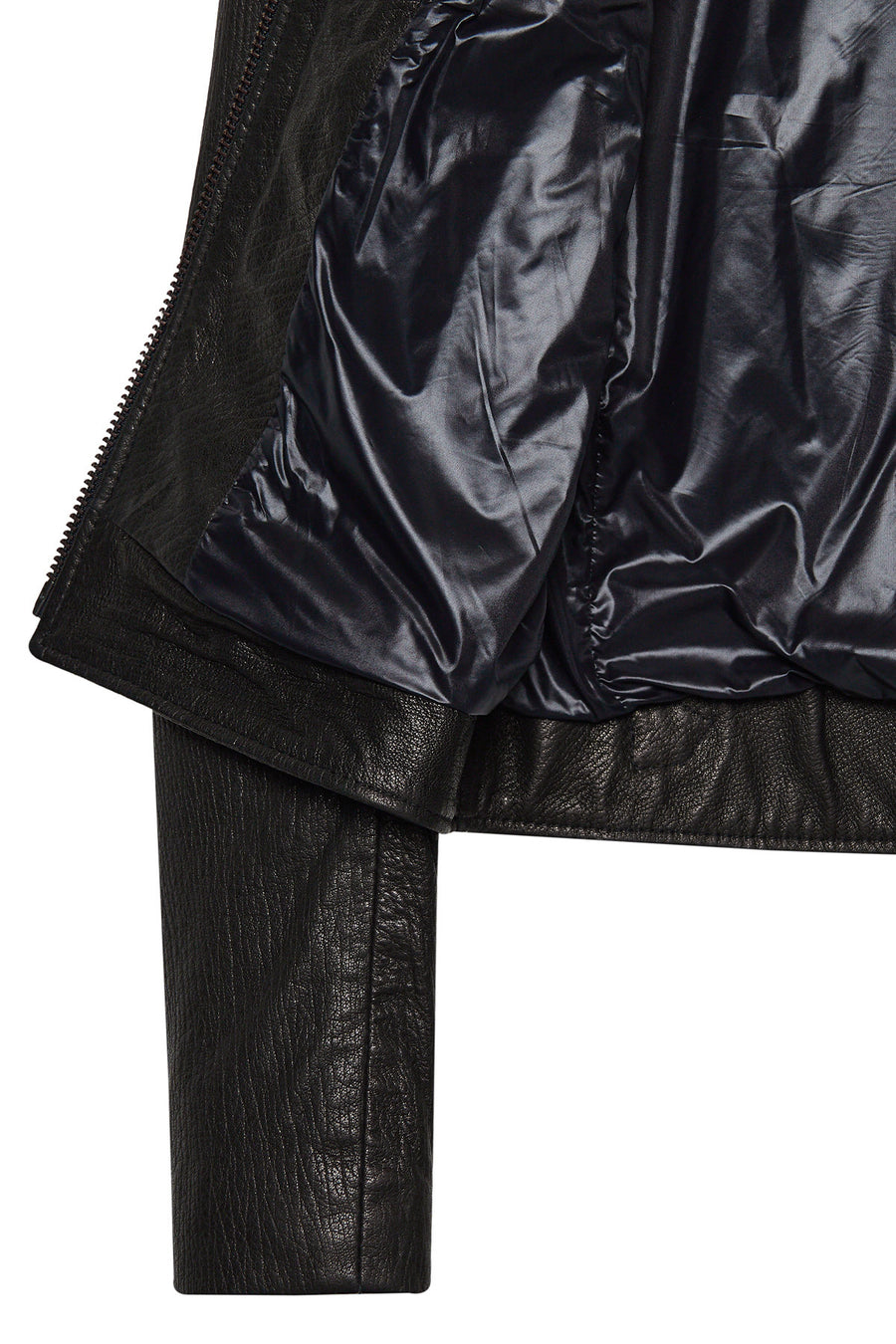 Prima Woman Black Short Leather Jacket