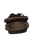 Woman Brown Leather Backpack | Derimod