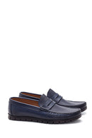 Men's Leather Perforated Casual Loafer | Derimod