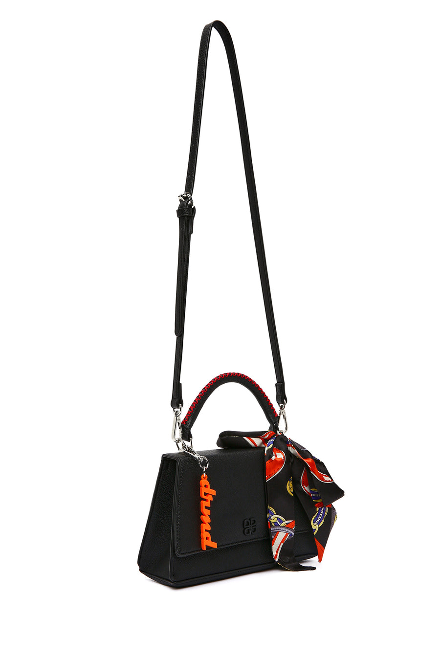 Woman Black Long Strap Classic Shoulder Bag