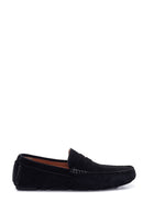 Erkek Siyah Süet Deri Loafer | Derimod