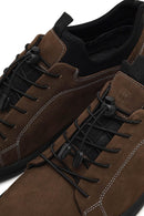 Men's Tan Lace-up Nubuck Leather Casual Sneaker | Derimod