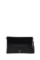 Woman Black Braided Chain-Strap Clutch Bag | Derimod
