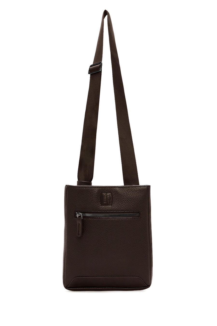 Men's Brown Casual Crossbody Bag