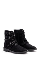 Women's Stone Suede Boots | Derimod