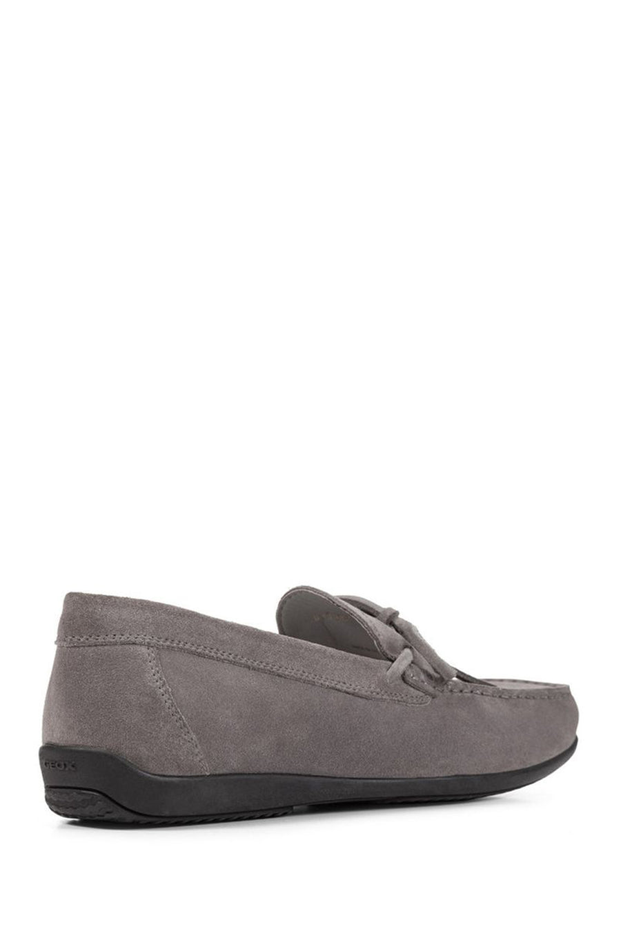 Geox Men's Gray U Ascanio Suede Leather Casual Loafer