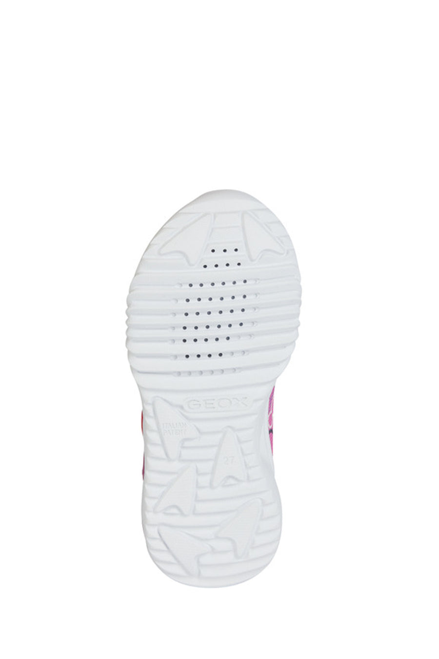 Geox Girls Fuchsia Assister Banded Fabric Sneakers
