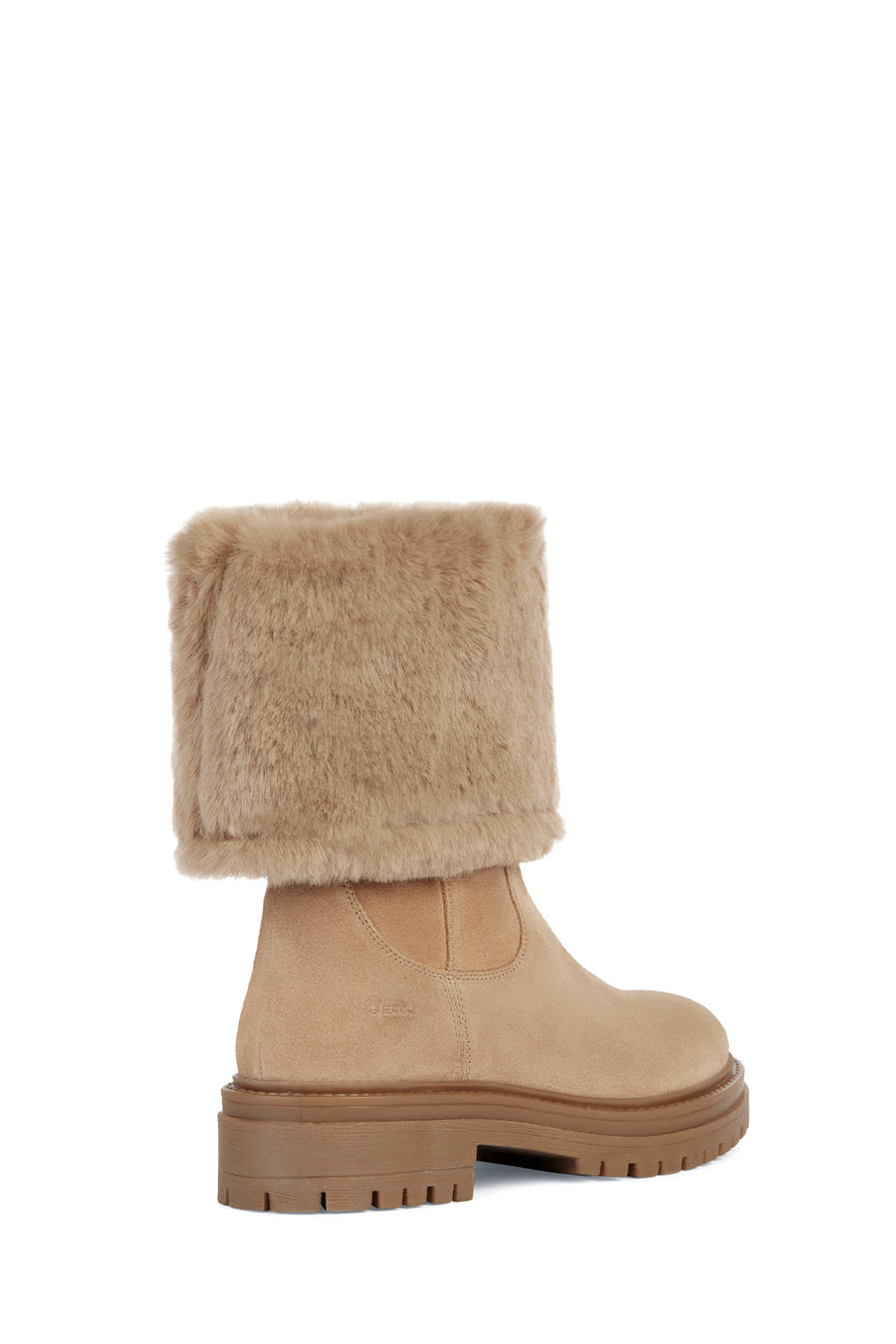 Geox Women's Beige Iridea Suede Boots