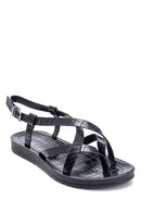 Women's Crocodile Printed Casual Sandals | Derimod