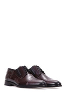 Crocodile Patterned Men's Leather Shoes | Derimod