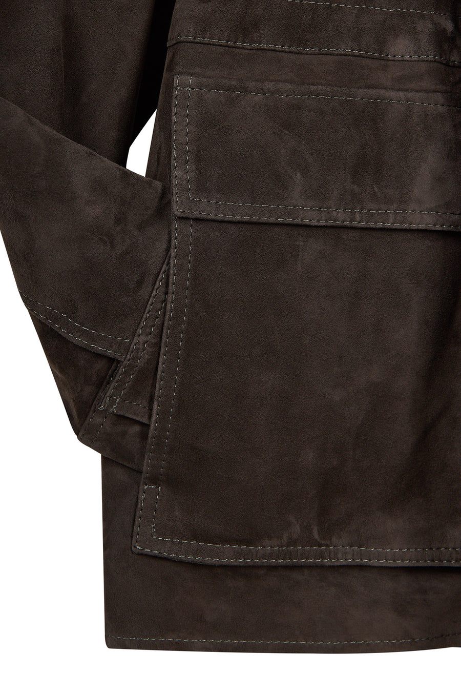 Malibu Woman Brown Suede Leather Jacket
