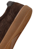 Woman Brown Lace-Up Suede Leather Sneaker | Derimod