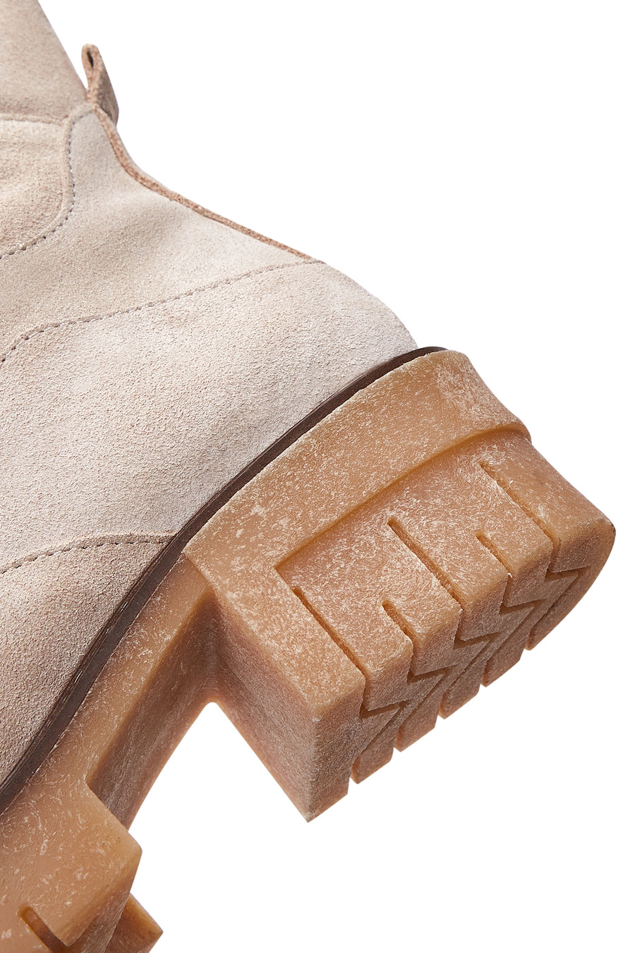 Women's Beige Suede Leather Boots