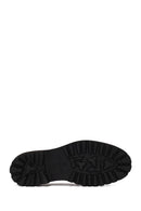 Male Black Lace-Up Thick-Soled Leather Casual Shoes | Derimod