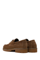 Woman Walnut Lace-Up Thick-Soled Suede Casual Shoes | Derimod