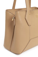Women's Beige Long Strap Classic Shoulder Bag | Derimod