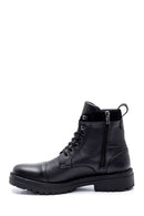 Men's Leather Zippered Boots | Derimod