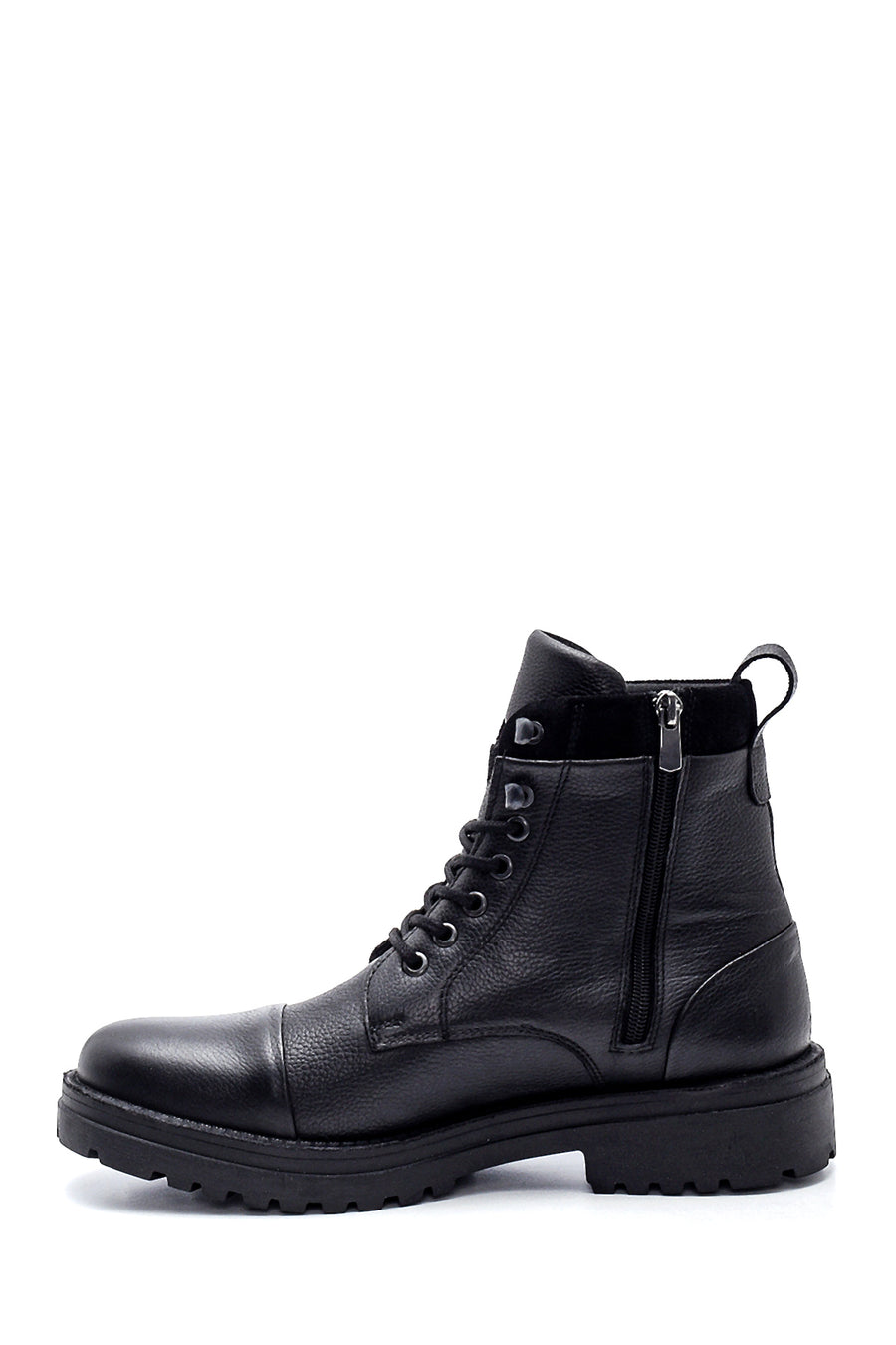 Men's Leather Zippered Boots