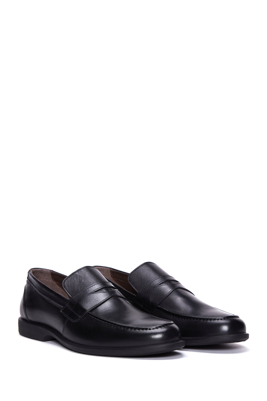 Erkek Siyah Deri Klasik Loafer