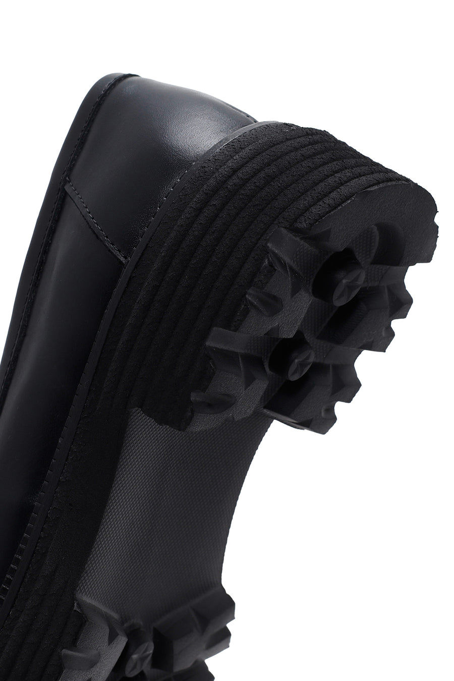 Women's Black Tassel Leather Masculine Loafer