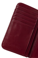 Women's Burgundy Patent Leather Wallet | Derimod