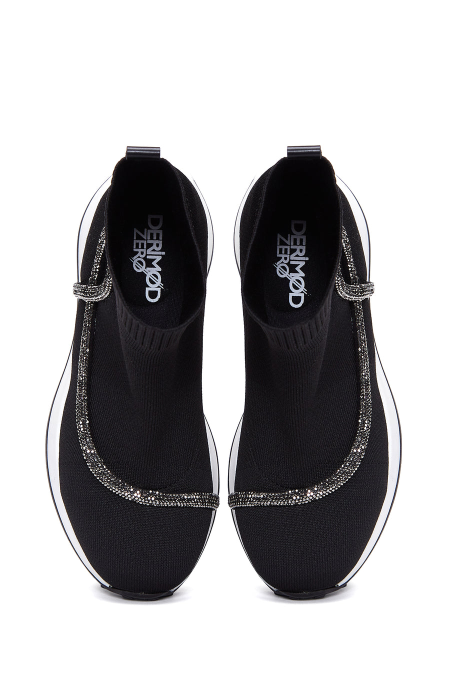 Women's Black Stone High Top Sneaker