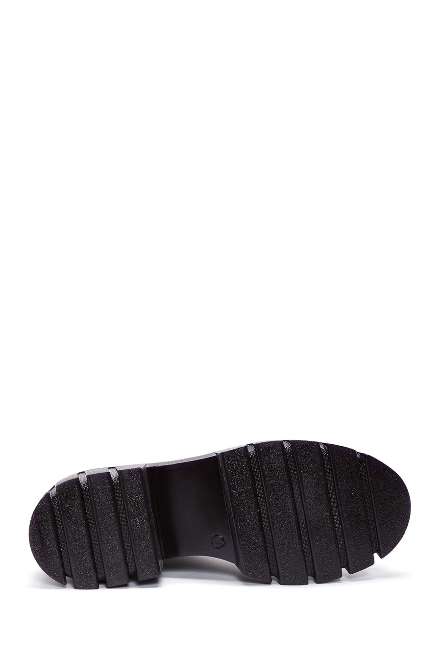 Women's Black Thick Soled Leather Boots