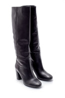 Women's Leather Heeled Boots | Derimod
