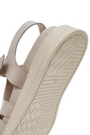 Women's Mink Strap Leather Comfort Sandals | Derimod