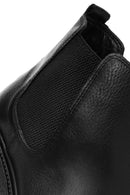 Men's Black Leather Casual Chelsea Boots | Derimod
