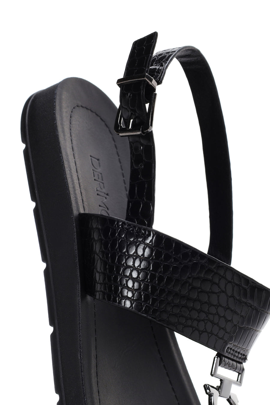 Women's Black Ankle Strap Sandals