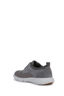 Geox Men's Gray Spherica Leather Casual Shoes | Derimod