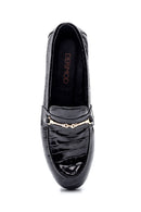 Women's Leather Crocodile Buckle Loafer | Derimod
